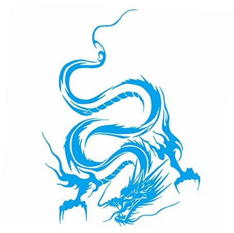 SOLUSTRE 2stücke Dragon Car Hood Sticker Wasserdichter Autoaufkleber Für Dekorative Fahrzeugverzierung Einsetzbar Einfach Anzubringen Entfernen