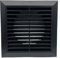 AirTech-UK Extractor Fan Wall Fixed Louvre Grille Ventilation – 4 (100mm) – Black