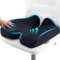 Ergonomic Seat Cushion - Memory Foam Seat Cushions for Office Chair, Car Seat, Bleacher - Sciatica & Hip & Coccyx Pain Relief Desk Chair Cushion for Long Sitting Office Workers, Car Drivers Black