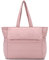 RAVUO Borsa Donna Grande,Leggero Borse Tote Imbottita Borsa a Tracolla Trapuntata in Piumino Puffy Bag per Ufficio Università Lavoro Vacanza,Rosa