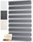 Sol Royal Doppelrollo 95 cm breit DL2 – Doppelrollo Klemmfix ohne Bohren 95x150 cm – Fensterrollo Innen Rollos für Fenster ohne Bohren – Sicht & Sonnenschutz Duo Rollo Fenster Rollos für Innen Grau