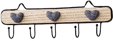 Amosfun Holzeisenhaken Kleiderständer Hakenleiste Aus Holz Wandmontierter Haken Eisenhaken Rach Hölzern