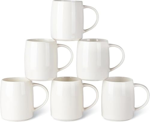 GBHOME Large Coffee Mugs Set of 6, 18oz (500ml) Handmade Ceramic Mugs with Gradient Colours – Ideal for Lattes, Tea, Beer & Hot Chocolate | Dishwasher & Microwave Safe