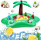 Cocotier Cabana Bar flottant pour adultes, accessoire gonflable pour piscine d'été