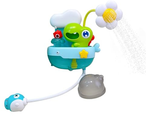 Protoence Pulvérisateur de Baignoire pour Les bébés | Pulvérisateur Bébé Dinosaure Design - Douchette portative divertissante pour Maison, Voyage, Jeux, été, Salle de Bain,