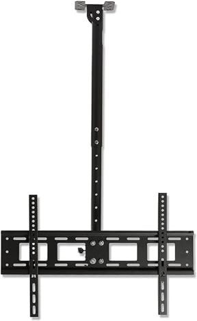 CSSQCSSUANB Deckenhalterung für Fernseher, Elektrische Deckenh Full Motion 360 Deg Rotation Tilt Swivel TV Mount, Fits 40-80inch LED Screen Display(0.65-3.05m)(0.65-2.55m)