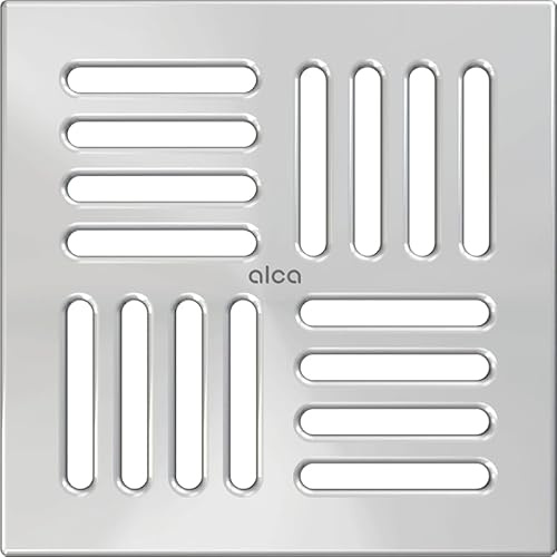AlcaDrain Design Rost 143×143 mm Edelstahl für Bodenablauf
