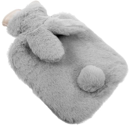 COSMOBETTY 500ml Hot Water Bottle with Plush Cover Soft and Comfortable Rabbit Shape Hot Warm Bag for Winter Season Home Use Multifunctional Heat Hug Relief