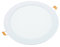 JANDEI - Extraflaches LED-Downlight mit rundem Panel, 9W Innenbeleuchtung für Büro, Flur, Haus, Werkstatt (Warmweiß 3000K) Einbauleuchten