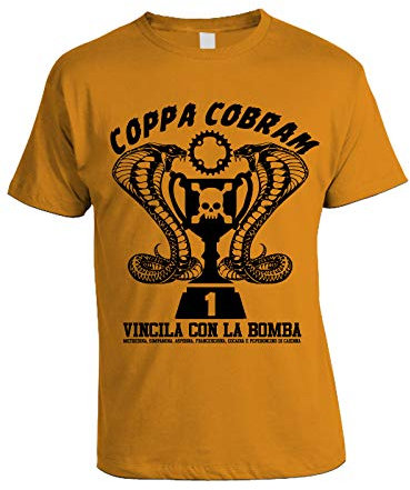bubbleshirt Tshirt Film Cult Anni '80 Coppa Cobram - vincila con la Bomba - Citazioni Film Anni '80 - Trash - Vintage- Humor