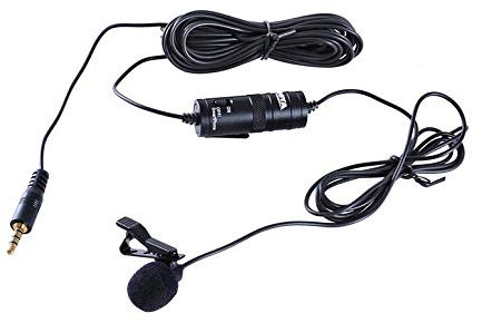 Functy Micrófono de condensador omnidireccional BOYA BY-M1 para teléfono inteligente para cámara DSLR