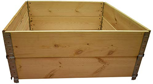 Multitanks - Carré potager en bois naturel 1000x1000mm hauteur 390mm