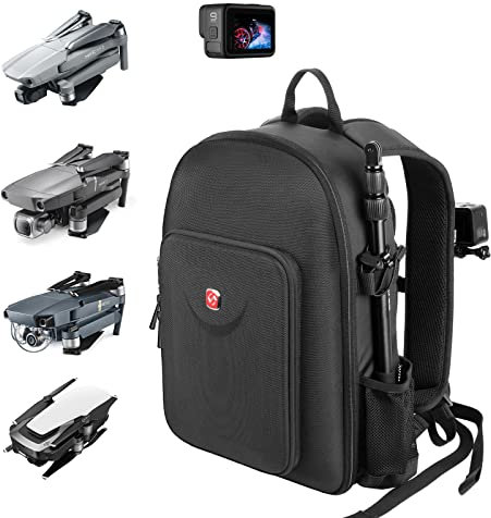 Smatree Rucksack Kompatibel mit DJI Mavic Air 2 / DJI Air 2S Drohne/GoPro Hero 9/8/7/6/5/5 Session/Hero Session, passend für DJI Remote Controller