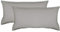 jilda-tex Bio-Bettwäsche Stone-Washed Renforce Lissabon 100% Bio-Baumwolle Knitterlook Stehsaum Bügelfrei Uni Leinen-Optik Bügelfrei GOTS Made in Green (Hellgrau, 2X 40 x 80 cm)