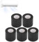 Cinta De Sellado De Conductos De 5 Piezas, Tubo De Cobre Para Aire Acondicionado, Cinta De Aislamiento Para Aire Acondicionado De PVC, Cinta Resistente A La TraccióN Con 60 mm De Ancho(Negro)