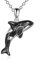 POPLYKE Killerwal Halskette Sterling Silber Orca Anhänger Kette Ozean Tier Schmuck Geschenke für Frauen Männer