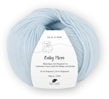 PRO LANA Baby Micro - Farbe: Hellblau (56) - 50 g/ca. 155 m Wolle