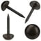 Retro Solid Pure Brass Tacks as Antique Upholstery Nails for Furniture, Decorative Push Pins for Wood,Carpet Tacks,Hardware Tacks,Cap Nails,Thumb Tacks，Brass Fasteners(1/2,12mm Black Color,20 Pcs)