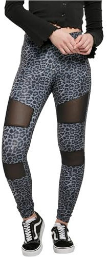 Urban Classics Ladies Tech Mesh AOP Leggings, Damen Leggings, erhältlich in vielen verschiedenen Farben, Größen XS bis 5XL