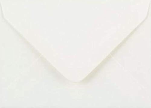 C6 Coloured Envelopes for A6 Greeting Cards Wedding Invitations & Crafts (114x162mm) Pack of 50 (White)