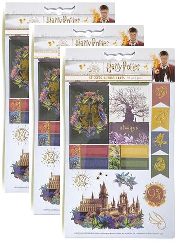 Paper House Productions Harry Potter Hogwarts-Planer-Aufkleber, Multipack, 3 Stück