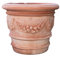 Biscottini Pot de Fleur Exterieur Grande Taille 72x62x72 cm - Pot Terre Cuite Made in Italy - Grand Pot de Fleur Exterieur XXL en Terre Cuite