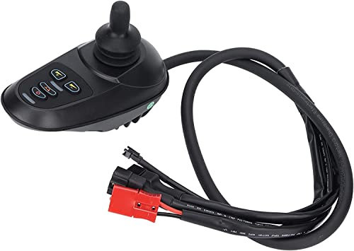 Kcolic Elektrorollstuhl Joystick Controller, Vier Tasten Joystick Controller mit Bremse für Elektromobilität, Zubehör für Elektrorollstühle A