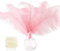 BETESSIN 10 Natürliche Straußenfedern Rosa Dekofedern 30-35cm Weihnachtsdeko Weihnachtsbaum Hochzeit Dekoration mit 5 Meter Perlenketten DIY Basteln Tischdeko für Retro Karneval Weihnachten Party