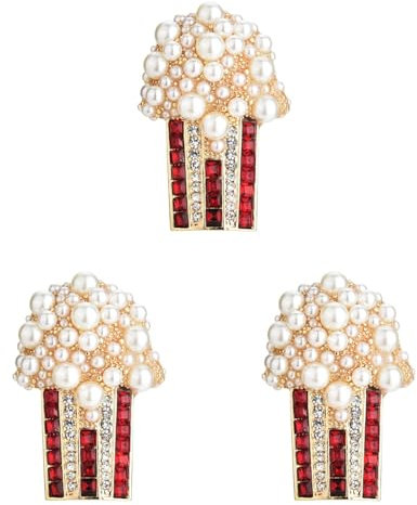 Cabilock 3st Brustnadel Brosche Aus Legierung Kleid Popcorn