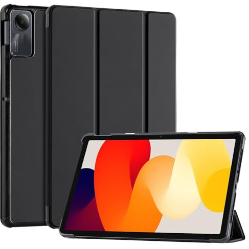 CoBak Hülle für Xiaomi Redmi Pad SE 11 Zoll, Schlanker Stand, Harte Rückseite, Schützende Smart Cover für Redmi Pad SE 11 2023 Hülle mit Auto Wake/Sleep-Funktion, Schwarz