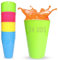 Mypicompany. Vasos Plastico Duro, 24 Unidades. Vasos de Colores en Tonos Vivos de 450 Ml Libres de BPA. (VIVOS, 24)
