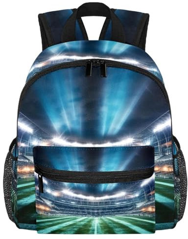 VTGHDEEQ Reiserucksack für Damen,Rucksack für Herren,Fußballstadion des amerikanischen Fußballs,Rucksack