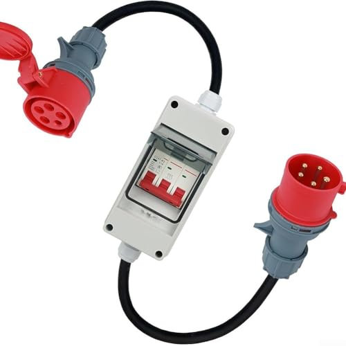 Adaptateur CEE extérieur, 32 A à 16 A, parfait pour le camping et les activités de plein air