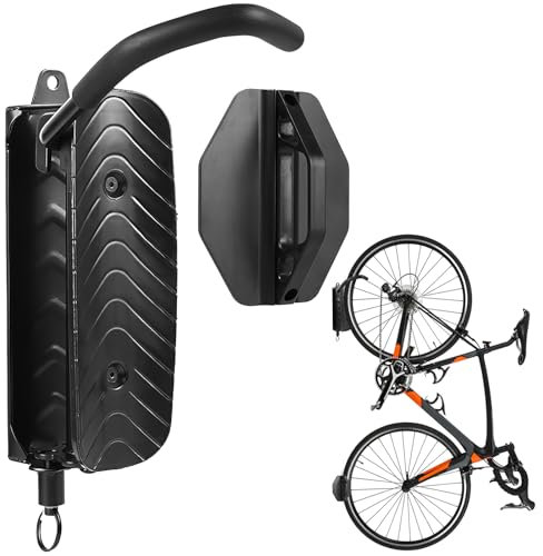 Support mural pivotant pour vélo vertical pour garage VTT et vélo de course maximale 30 kg