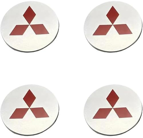 ESZXCIKE 4 Stück Nabendeckel für Mitsubishi Colt Z30 2004-2012 58MM.Nabendeckel Hochwertiges ABS,Schwarz Alufelgen Nabenkappen Felgen Kappen Felgendeckel Radnabendeckel