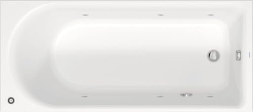 Baignoire balnéo encastrée Duravit D-Neo avec un dossier, 1800x800 mm, 760475000JP1000