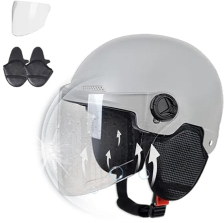 Motorbike Helmets Adjustable Safety | Motorbike Racing Unisex-Adult Helmets for Men Women Scooter