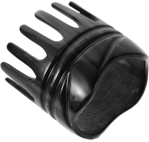 IWOWHERO Kopfhautkamm Mit Breiten Zinken Aus Ochsenhorn Haarwaschkamm Mit Massagefunktion Schuppenentfernungskamm Für Effektive Kopfhautreinigung