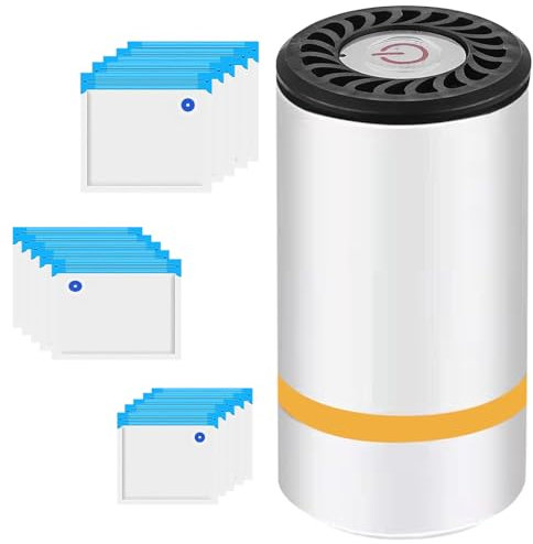 Vakuumierer Vakuumiergerät mit 15 Vakuumbeuteln: WIYETY Elektrisch Handvakuumierer Tragbare USB Vacuumiergeraet, Vakuumierer Folienschweißgerät für Lebensmittel, Gemüse und Obst