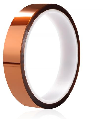 YIXISI 18mmx33m Kapton Tape, Hohe Temp Tape, Hohen Temperaturen Hitzebeständig Klebeband, Polyimid Film Klebeband