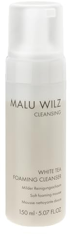 Malu Wilz White Tea Foaming Cleanser 150ml I Reichhaltiger Reinigungsschaum für starke Gesichtsreinigung & Gesichtspflege I Revitalisierende Skincare