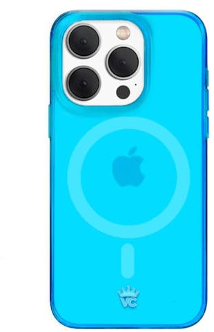VELVET CAVIAR for iPhone 15 Pro Case Neon Blue - Compatible with MagSafe [10ft Drop Tested]