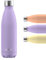 FLSK Trinkflasche – Premium Edelstahl Thermosflasche – 100 % auslaufsicher & kohlensäuregeeignet – hält 24 h kalt & 18 h heiß – BPA-frei (lavender, 500 ml)