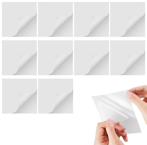 Verazquy Kit de réparation de 10 pièces de patchs gonflables en TPU transparent imperméable pour matelas gonflable, piscine, bateau, tente, jouets gonflables, 8,8 x 8,8 cm