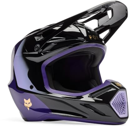 Fox Motocross-Helm V3 Weiß Gr. L | Schützender Fahrkomfort
