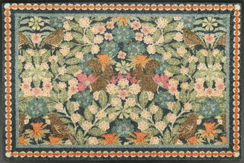 Wash+Dry Fußmatte, Garden Luxe Blue 50x75cm, innen und außen, waschbar