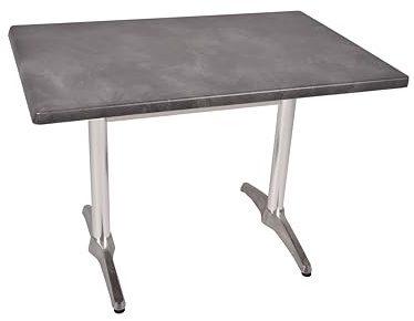 DELUKE Bistrotisch Serna 110x70cm Rechteckig Schwarz Holz | Cafétisch Bartisch Gartentisch Outdoor-Esstisch