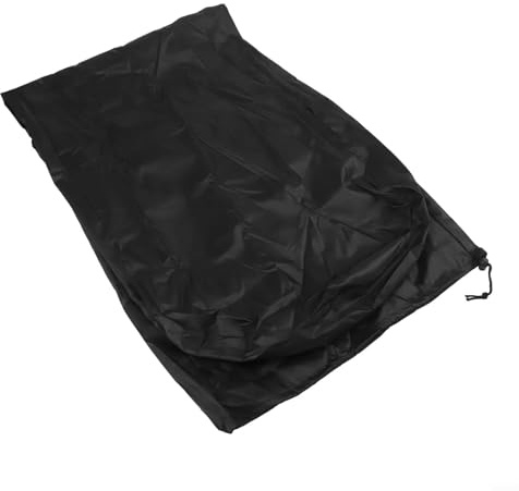 Adjustable drawstring folding ladder cover for outside ladders, waterproof dust cover constructed from 210D Oxford cloth, easy to clean (Black)