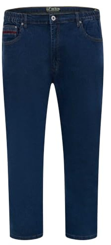Duke Mens D555 London Bailey Elasticated Waist Kingsize Jeans (54S) (Blue)