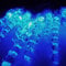 LED-Lichterkette Eiszapfen 10xLEDs batteriebetrieben Weihnachts-Party-Fenster-Tisch-Baum-Kommode-Dekorations-Leuchte-Lampe (LED-blau)